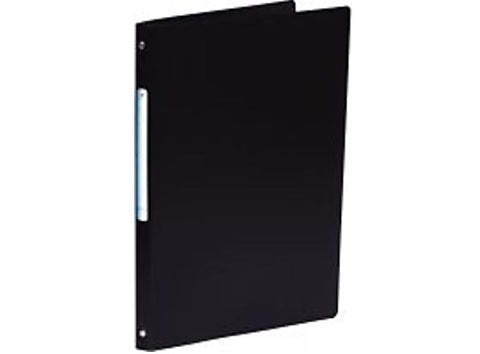 BLACK 4 RING BINDER SOFT COVER A4 (#126427)