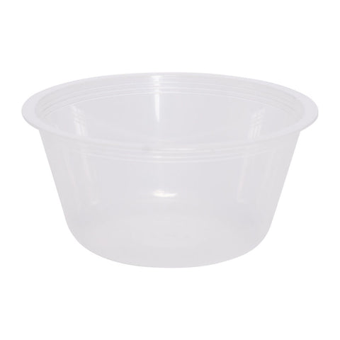 PP PLASTIC MICROWAVABLE CONTAINER 150ML Ø87MMX42MM 100PC (#11711)