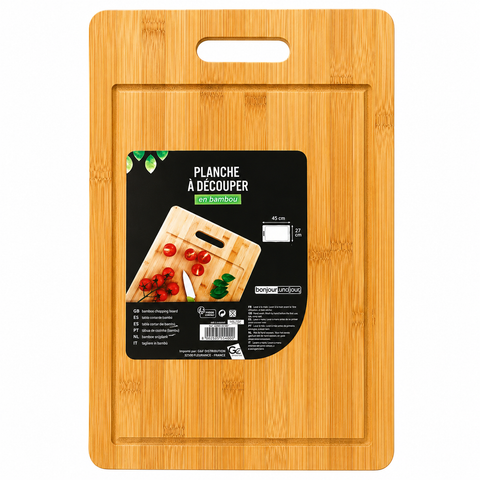 RECTANGULAR BAMBOO CHOPPING BOARD (#119593)