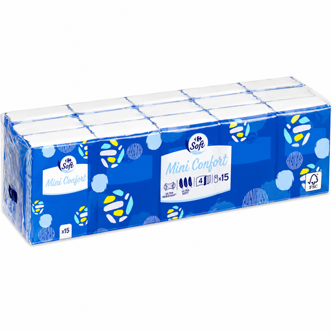 MINI POCKET HANDKERCHIEF 15PC (#119618)