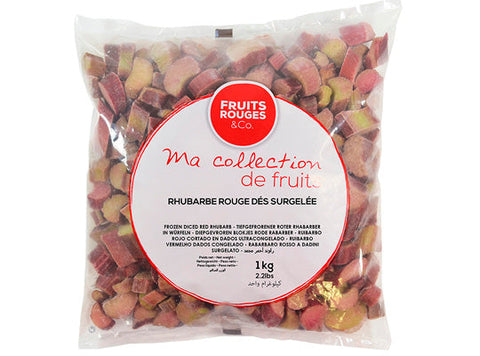 RED RHUBARB DICED 1KG (#120541)