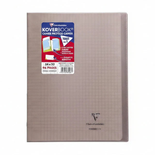 EXERCISE BOOK WITH COVER 24X32CM BLACK 96 PAGES (