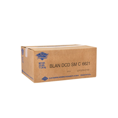 BLANCHED DICED ALMOND 25LB (#12442)