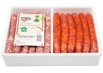 BBQ ASSORTMENT MERGUEZ CHIPOLATAS 1.2KG (#121451)
