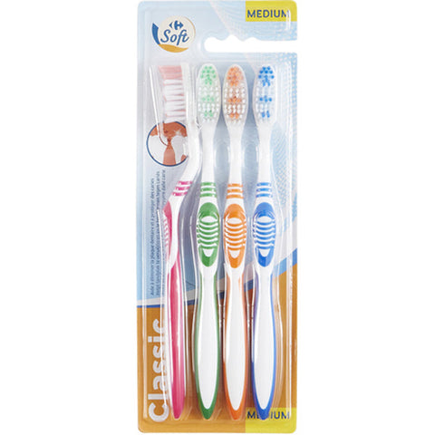MEDIUM TOOTHBRUSH 4PC (#119146)