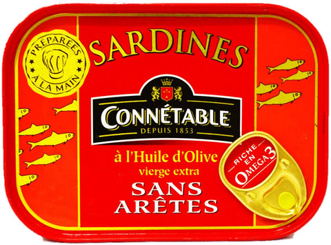 SARDINES BONELESS IN OLIVE OIL 140G (#117069)
