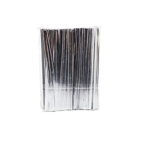 SILVER TWIST TIE 10CM (#12536)