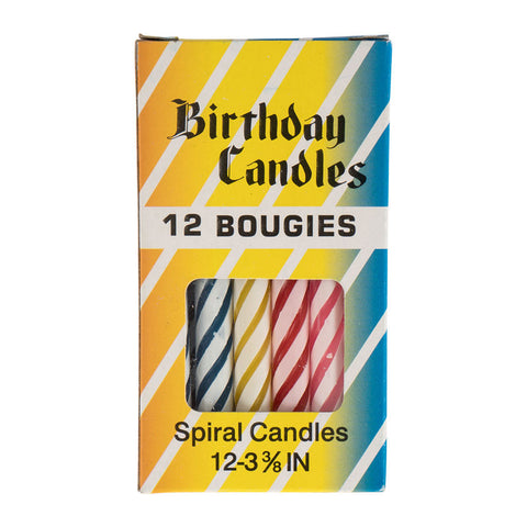 BIRTHDAY CANDLE 3.5" 12PCS (#12553)