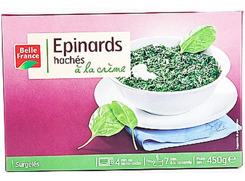 CHOPPED SPINACH WITH CREAM 450G (#120039)
