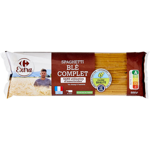 WHOLEWHEAT SPAGHETTI PASTA 500G (#117670)