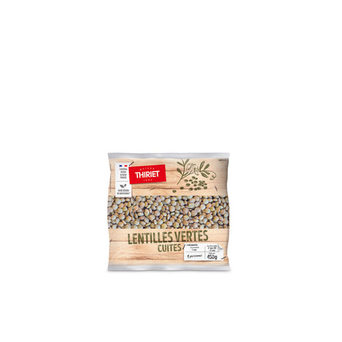 COOKED GREEN LENTILS ECO 450G (#126556)