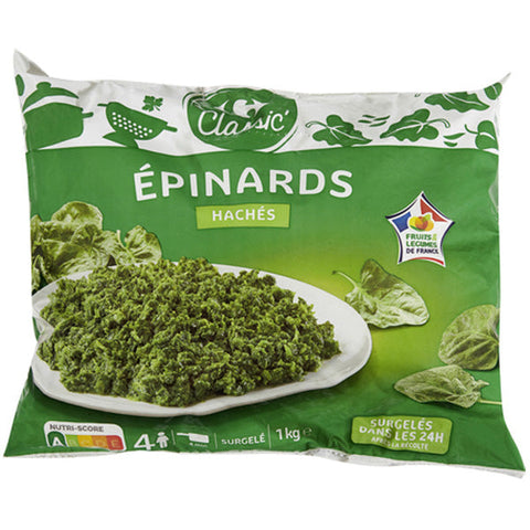 CHOPPED SPINACH 1KG (#120147)