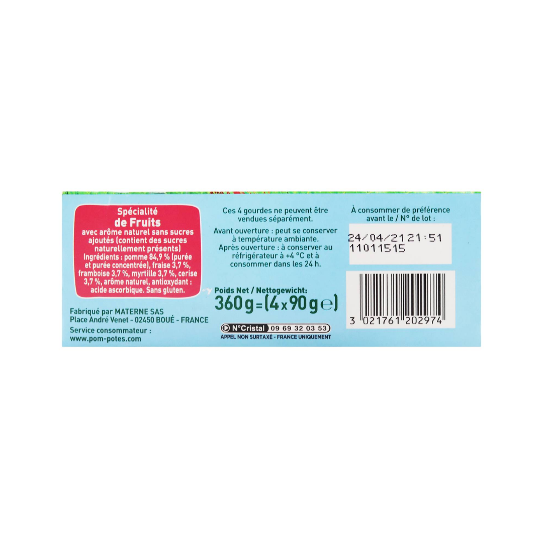 POUCH APPLESAUCE 4X90G (