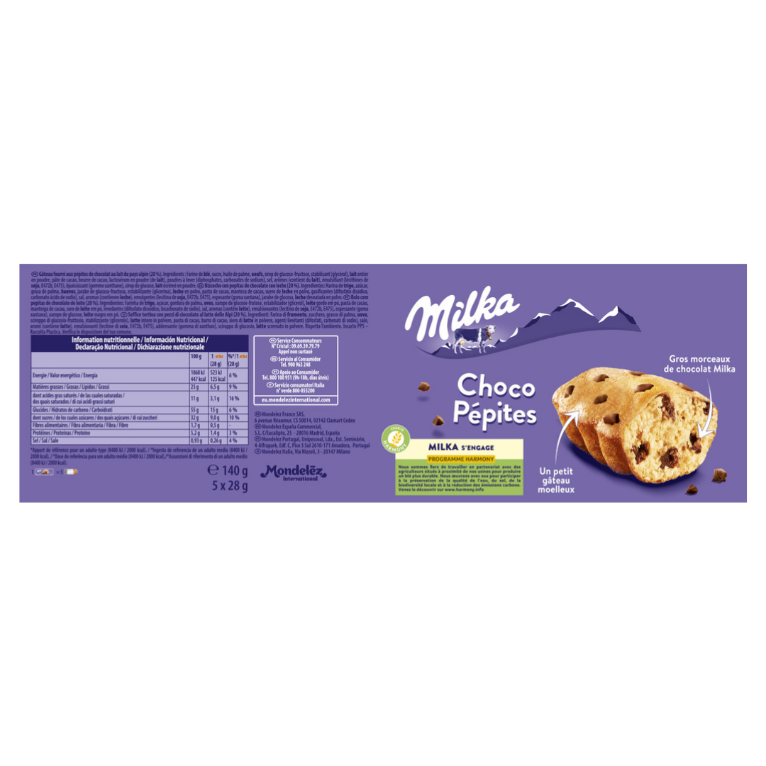 BISCUIT CHOCO PEPITES 140G (