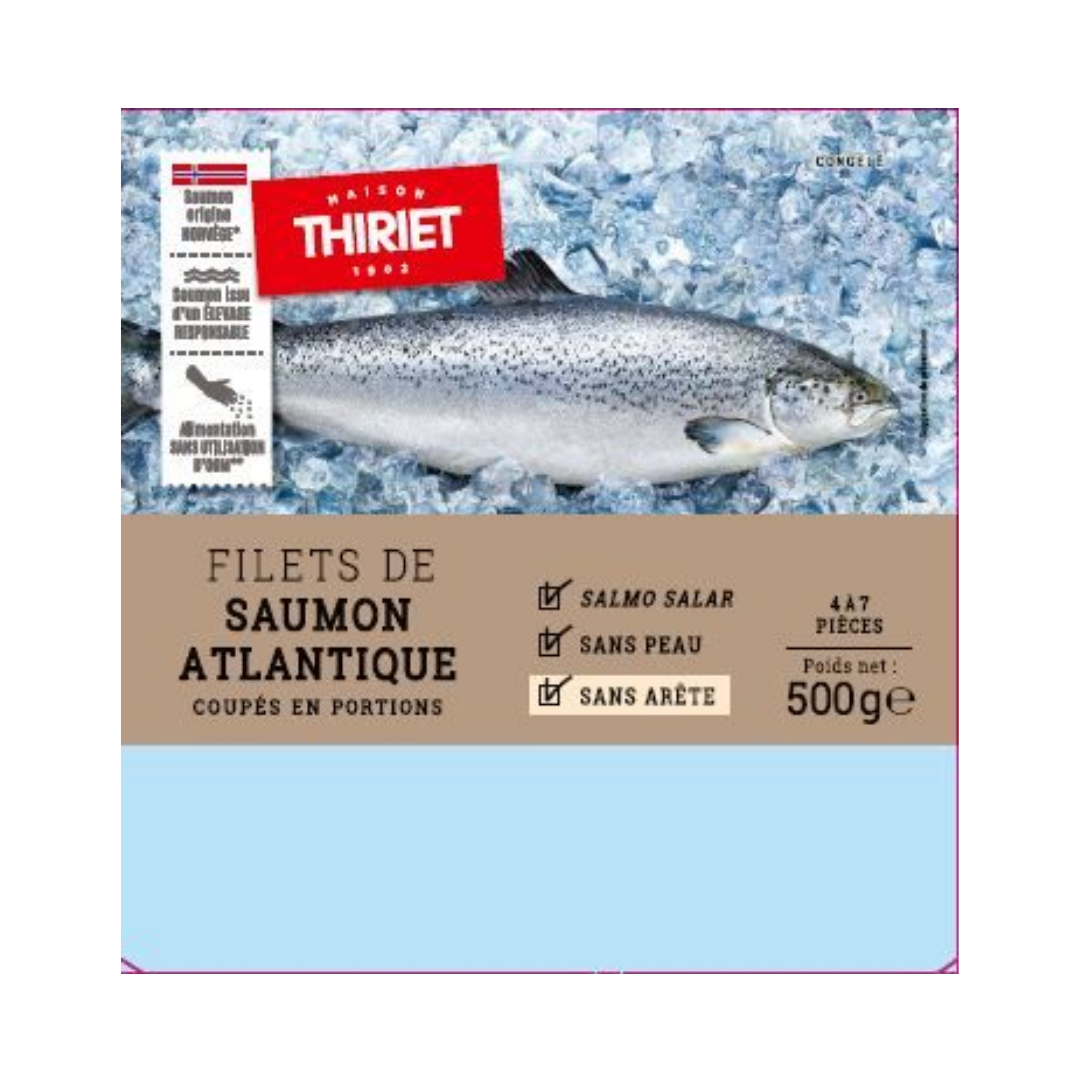 FROZEN SALMON FILETS 500G (
