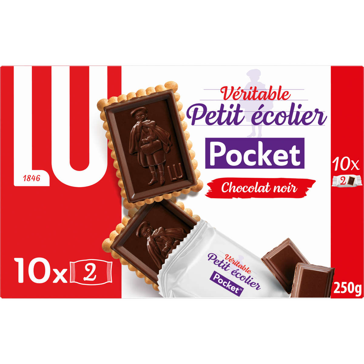 DARK CHOCO POCKT PETIT ECOLIER 250G (