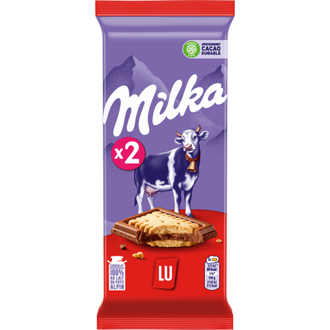 CHOCOLATE BAR PETIT LU 2X87G (#128401)
