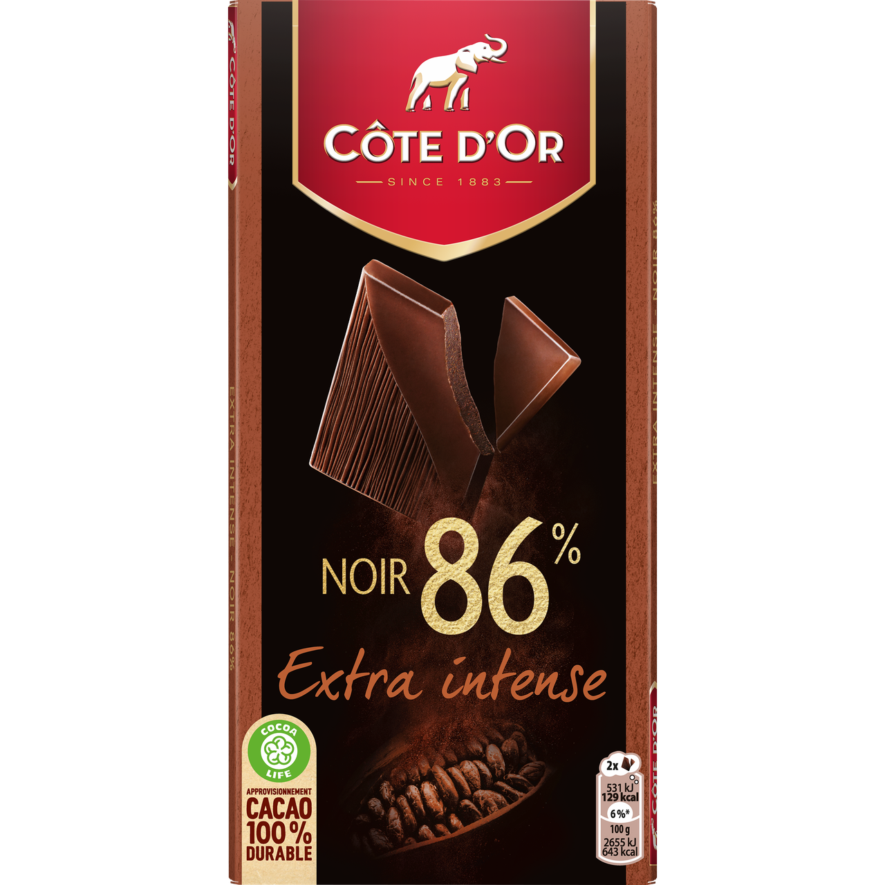 DARK CHOCOLATE 86% BRUT (