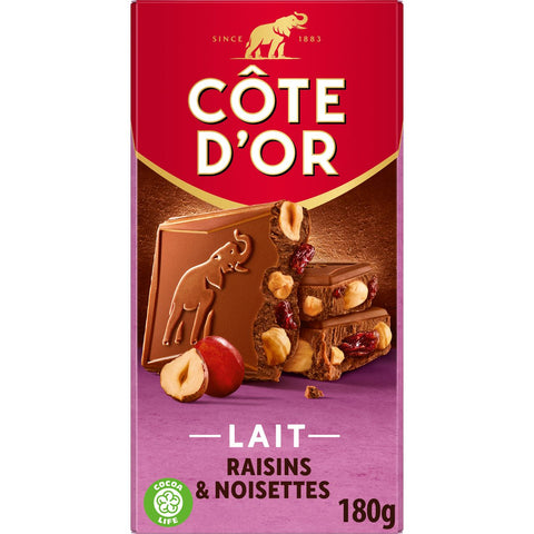 MILK CHOC RAISIN HALZELNUT (#128409)