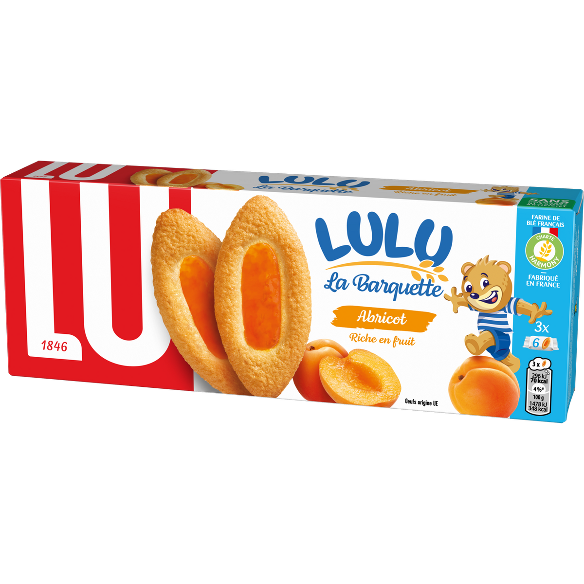 BISCUIT APRICOT BARQUETTE (