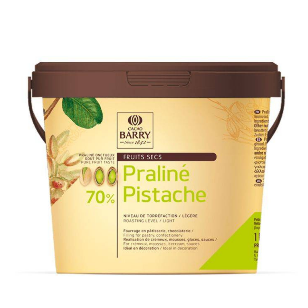 PISTACHIO PASTE PRALINE 70% 1KG / CACAO BARRY PRO-PI701BY19A (