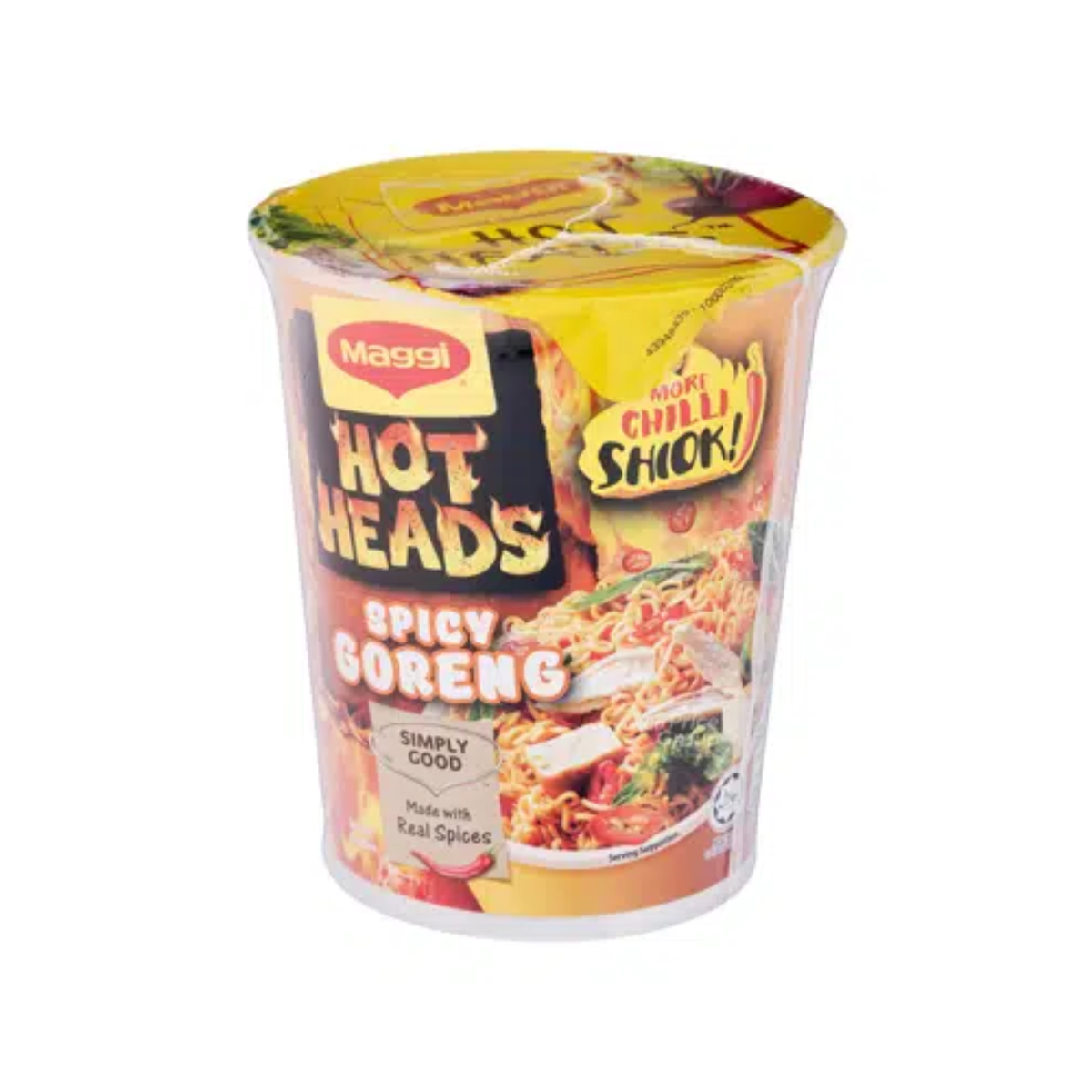 HOT HEAD SPICY GORENG CUP NOODLE 64G (