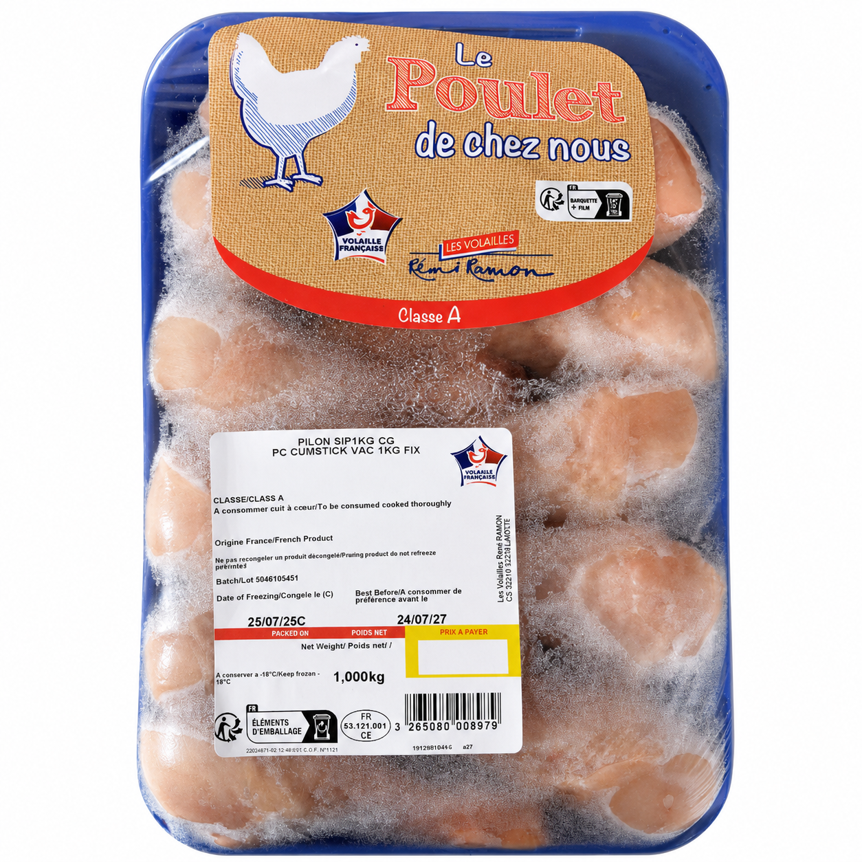 FZ CHICKEN DRUMSTICKS 1KG (