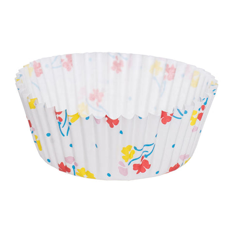 GREASEPROOF BAKING CASES 90MM FLORAL (#1306)