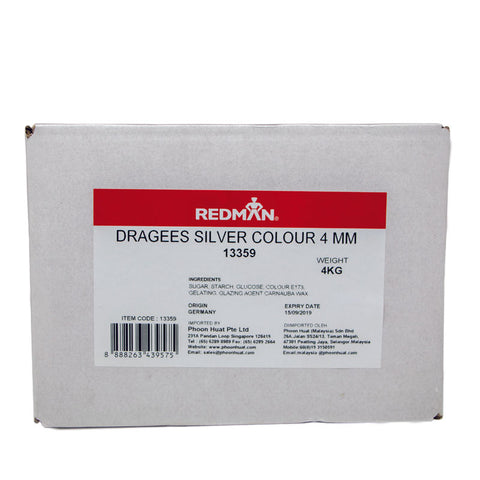 SILVER DRAGEES 4MM 4KG (#13359)