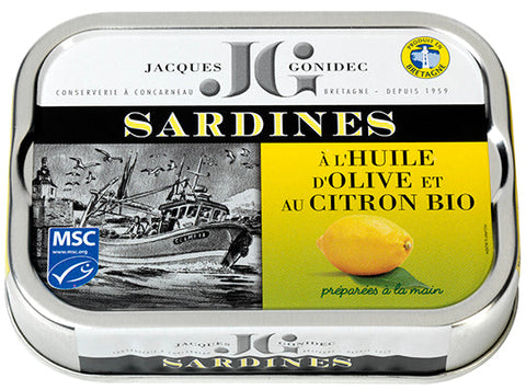 ORGANIC SARDINES WITH LEMON 115G (#122537)