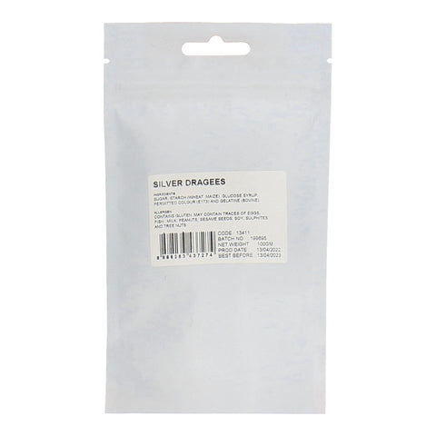 SILVER DRAGEES 100G (#13411)