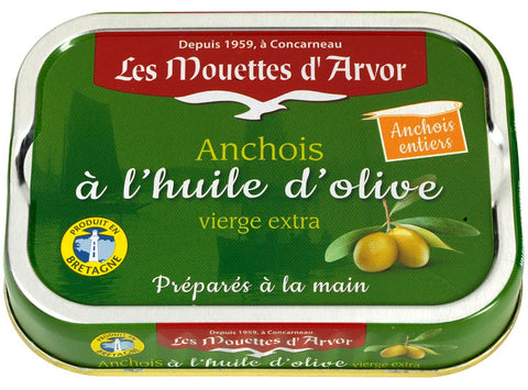 WHOLE ANCHOVIES IN OLIVE OIL 100G (#122547)