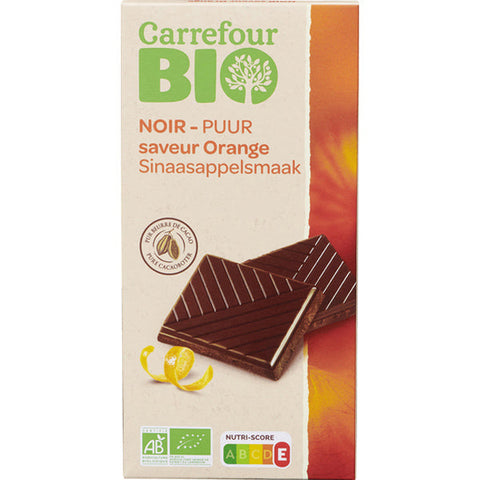 ORGANIC ORANGE DARK CHOCOLATE 100G (#116635)