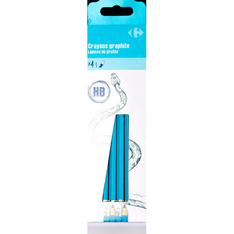 PACK OF 4 HB PENCILS 4PC (#119837)