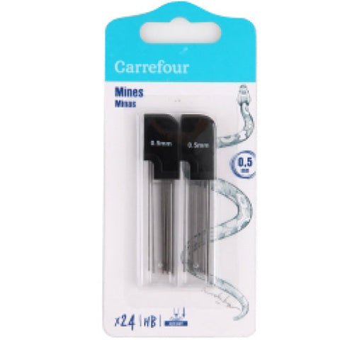 TUBE OF 24 HB PENCIL LEADS 0.5MM 24PC (#119844)