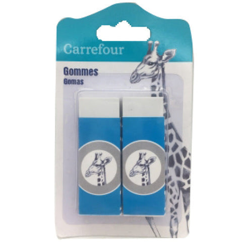 PACK OF 2 ERASER 2PC (#119830)