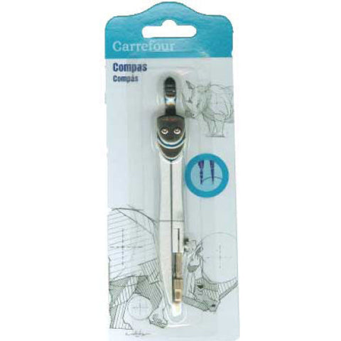 METAL COMPASS WITH PENCIL (#119903)