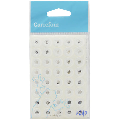 PLASTIC REINFORCEMENT RING STICKER 240PC (#119780)