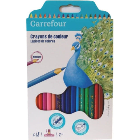 PACK OF 18 COLOUR PENCILS 18PC (#119931)