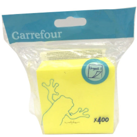STICKY NOTES 76X76MM 400 SHEETS 400PC (#119892)