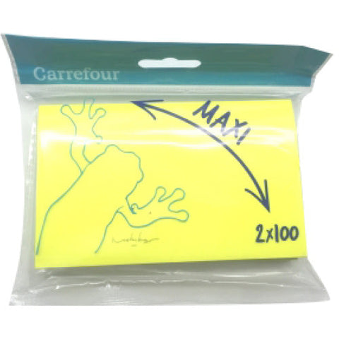 MAXI STICKY NOTES 100 SHEETS 100PC (#119893)