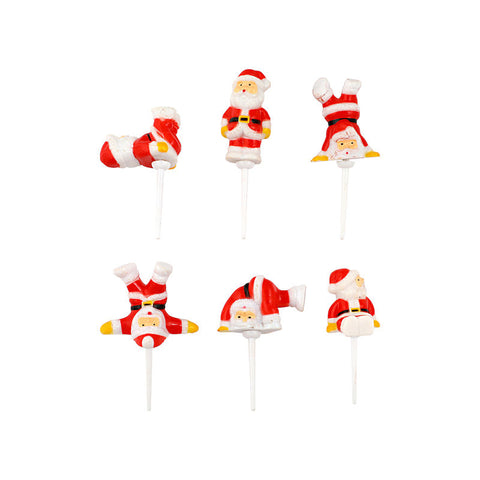 CHRISTMAS SANTA PLAYFUL SET C001P 6PC (#13701)