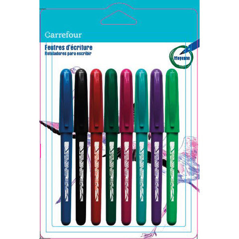 PACK OF 8 MARKER PENS ASSORTED 8PC (#119869)