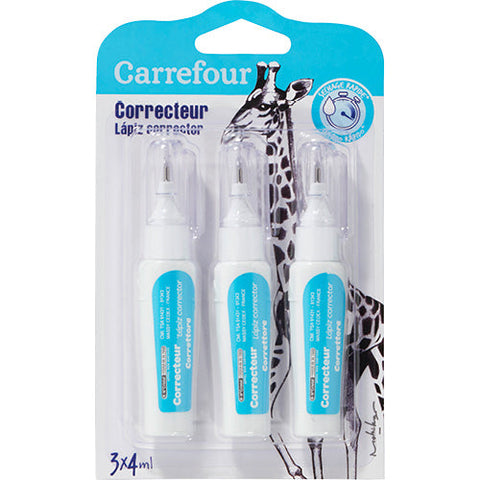PACK OF 3 CORRECTION PEN 4ML 3PC (#119828)
