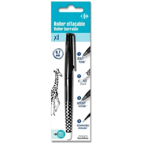 BLACK ERASABLE ROLLERBALL PEN 0.7MM (#119804)