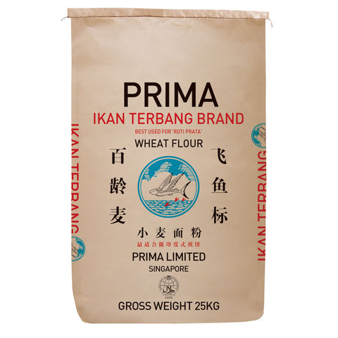 IKAN TERBANG WHEAT FLOUR FOR ROTI PRATA 25KG (#13763)