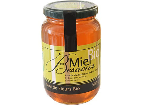 ORGANIC FLOWER HONEY 500G (#121939)