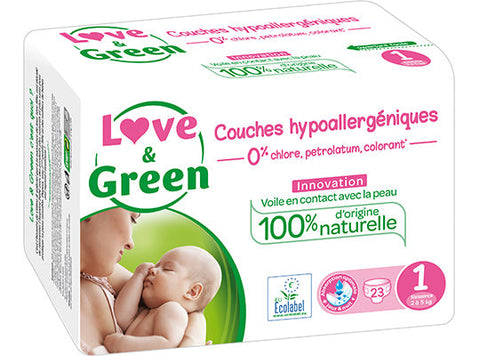 HYPOALLERGENIC NAPPIES T1 2-5KG 23PC (#124800)