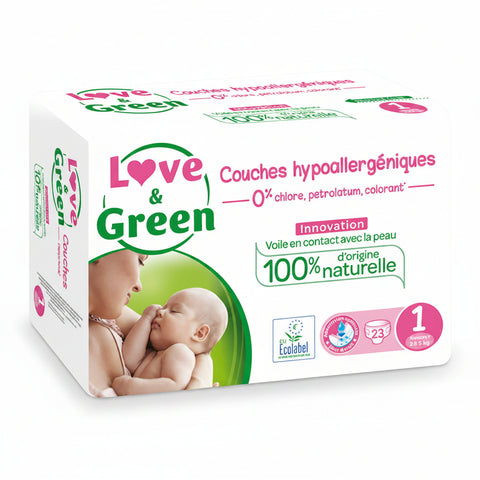 HYPOALLERGENIC NAPPIES T1 2-5KG 23PC (#124800)
