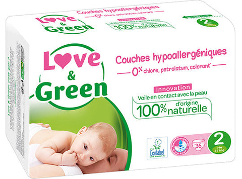 HYPOALLERGENIC NAPPIES T2 3-6KG 36PC (#124803)